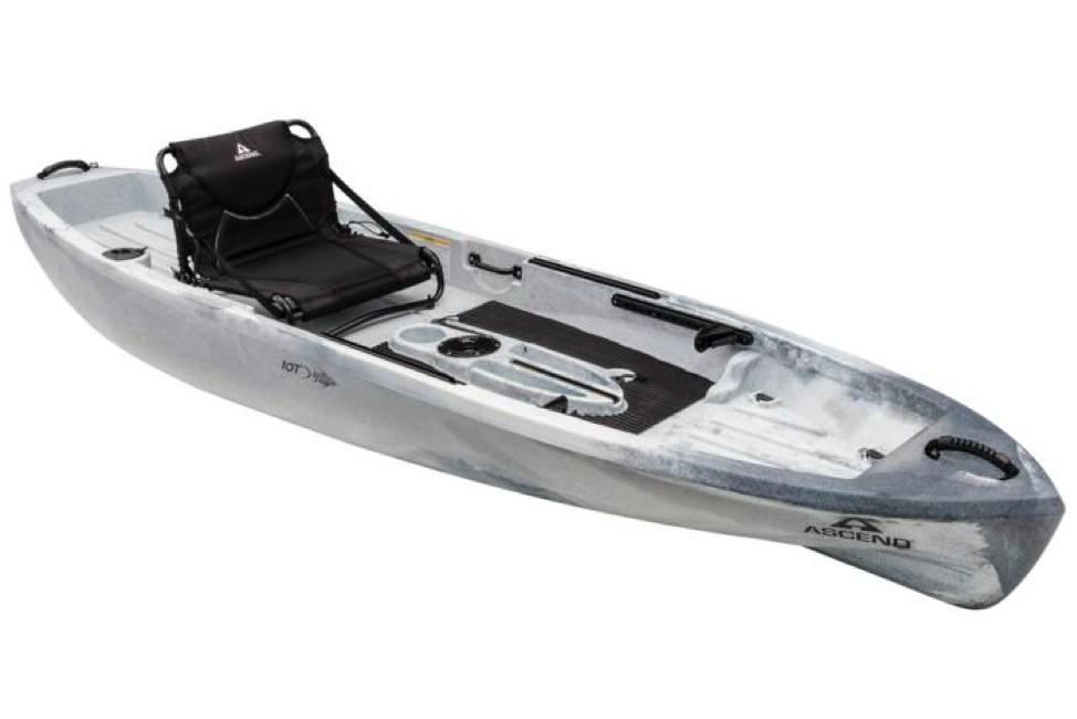 2018 Ascend 10T Sit-on-Top Fishing Kayak in White Stokley's Marine